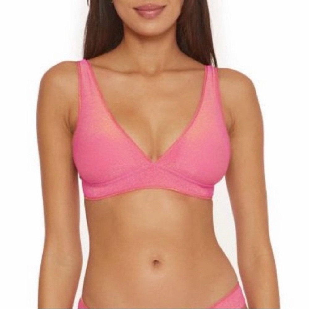 BECCA Pink Triangle Bikini Set